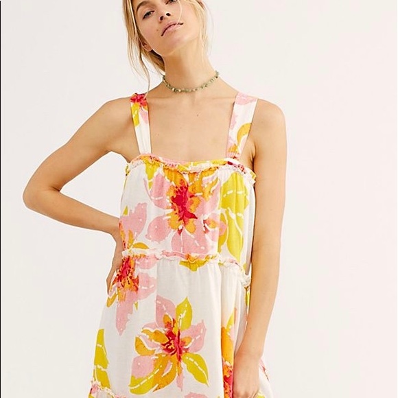 FREE PEOPLE MOONSHINE FLORAL MIDI DRESS 🌻 - Picture 3 of 8